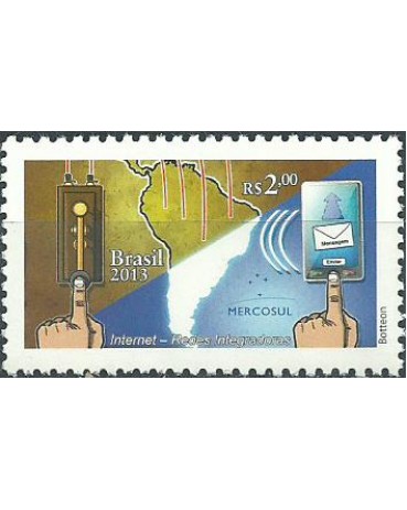MERCOSUL -  INTERNET REDES INTEGRADORAS  2013 - 8035 MINT